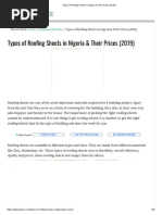 Types of Roofing Sheets in Nigeria & Their Prices (2019)