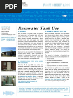 Rainwater Tank Use