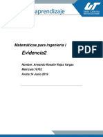 Matematicas 1 para Ingenieria Utsc