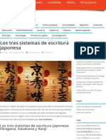 Los Tres Sistemas de Escritura Japonesa