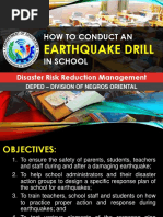 How To Conduct An in School: Earthquake Drill