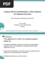 Unique Device Identification (UDI) System For Medical Devices