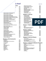 CSI Codes - Specialty Detail: Division 1 - General Requirements