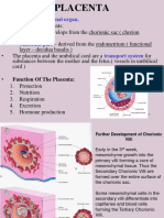 Placenta: Fetomaternal Organ. Fetal Part Maternal Part Transport System