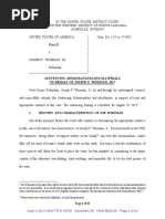 Joe Wiseman Sentencing Memorandum