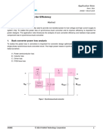 Analysis of Buck Converter Efficiency