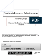 Sustancialismo Vs Relacionismo