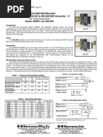 Industrial DIN Rail Mounted Optically Isolated RS-232 To RS-422/485 Converter