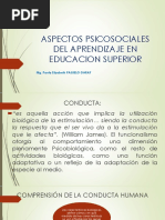 Aspectos Psicosociales Del Aprendizaje en Educacion Superior