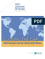 Closing The Gap: Health Coverage For Non-Poor Informal-Sector Workers