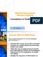 Foundations in Health and Safety: NEBOSH International General Certificate