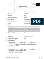 Curriculum Vitae (Name of Proposed Professional Staff Member)