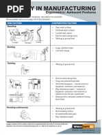 Safety in Manufacturing: Ergonomics: Awkward Postures