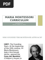 Maria Montessori Curriculum