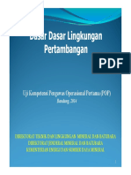 Dasar - Dasar Lingkungan Pertambangan