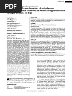 Investigation of A Combination of Amiodarone and Itraconazole For Treatment of American Trypanosomiasis in Dogs Madigan Et Al 2019