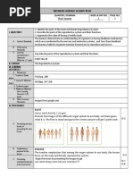 Science 10 7es Lesson Plan Quarter 3 Week 3 Topic: The Reproductive System