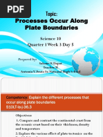 Topic: Processess Occur Along Plate Boundaries