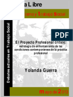 GUERRA Yolanda - El Proyecto Profesional Crítico Estrategia de Enfrentamiento de Las Condiciones PDF