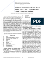 Numerical Simulation of Free Surface Water Wave For The Flow Around NACA 0012 Hydrofoil and Wigley Hull Using VOF Method