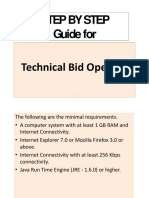 Step by Step Guide For Technical Bid Opening