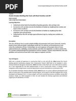 Handout - 10454 - Handout - CS10454 Create Complex Building Site Tools