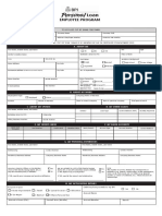 BPI Personal Loan Employee Program Application Form-REVISED