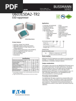 Eaton 0603esda2 tr2 Esd Suppressor Data Sheet