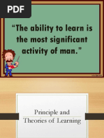 The Ability To Learn Is The Most Significant Activity of Man.