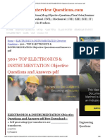 300+ Top Electronics & Instrumentation Objective Questions and Answers PDF