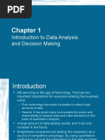 Introduction To Data Analysis and Decision Making