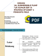 Design Electrical Submersible Pump Untuk Sumur Esp-10 PT Pertamina Ep Asset 2 Pendopo Field