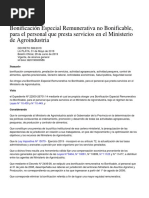 Decreto Pba 586-19 Bonificación Especial Remunerativa No Bonificable Ministerio de Agroindustria