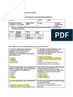 Prueba Historia Poderes Del Estado y Constitucion