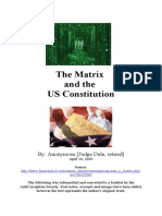 The Matrix and The US Constitution