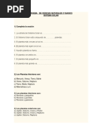 Evaluacion SISTEMA SOLAR