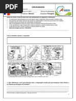 Lista de Português Profº Marcelo 6º Ano P1 Ii Bim 1 PDF