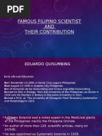 Famous Filipino Scientist AND Their Contribution