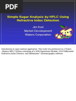 Sugar Analysis by HPLC