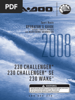 SeaDoo Challenger Wake 230 (2008) Operator Guide