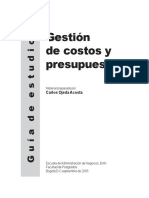 Gestión de Costos y Presupuesto