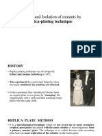 Detection and Isolation of Mutants By: Replica-Plating Technique