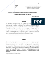 Análisis de Estrategias de Mercado de Un Producto de Coloración: Tinte para El Cabello