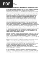 Ensayo Organizaciones, Administracion y La Empresa en La Red Manuel Galindo de La Cruz