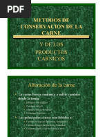 Metodos de Conservacion de La Carne y Productos