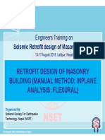 Retrofit Design of Masonry Building (Manual Method: Inplane Analysis: Flexural)