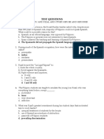 Answer Key Handout Test Questions Philippine History and Rizal and Other Her