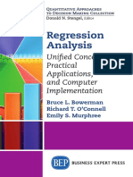 Regression Analysis: Unified Concepts, Practical Applications, and Computer Implementation