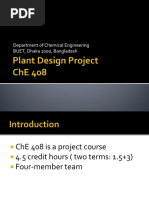 Che 408 Plant Design Project September 2017