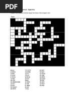 Crosswords Irregular Verbs